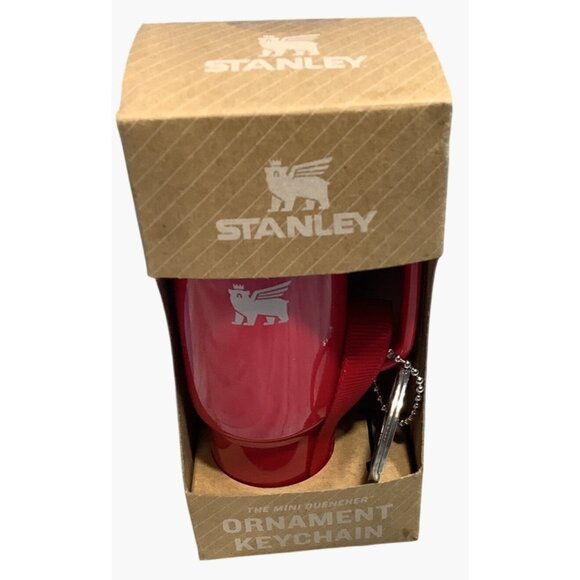 Stanley Water Bottle Keychain Christmas Tree Ornament Red - Picture 3 of 7